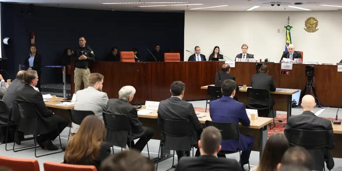STF encerra primeiro dia de interrogatório dos réus da trama golpista (Valter Campanato/Agência Brasil)