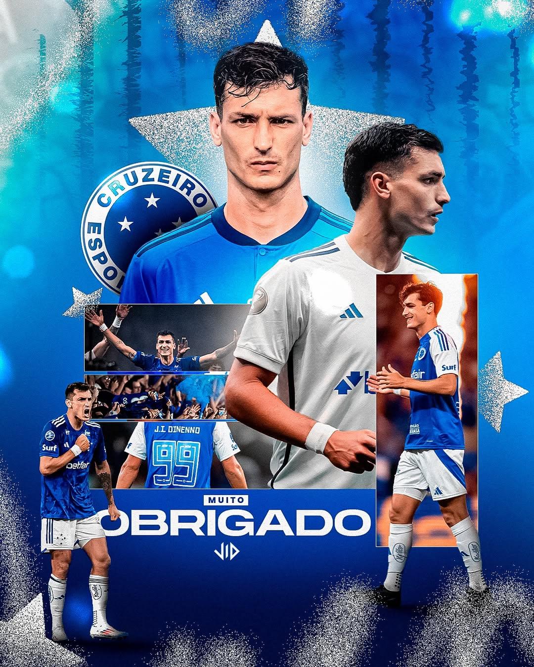 Dinenno se despede do Cruzeiro (Reprodução / Instagram Juan Dinenno)