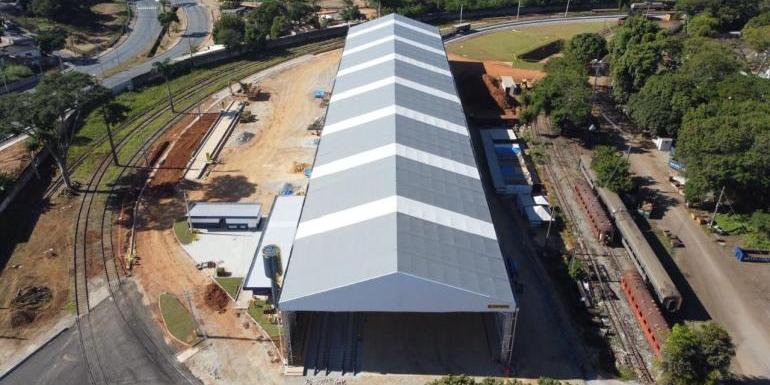 Terminal terá a capacidade de movimentação de quase 60 mil toneladas por mês, além de balança rodoviária (MRS Logística S/A / divulgação)