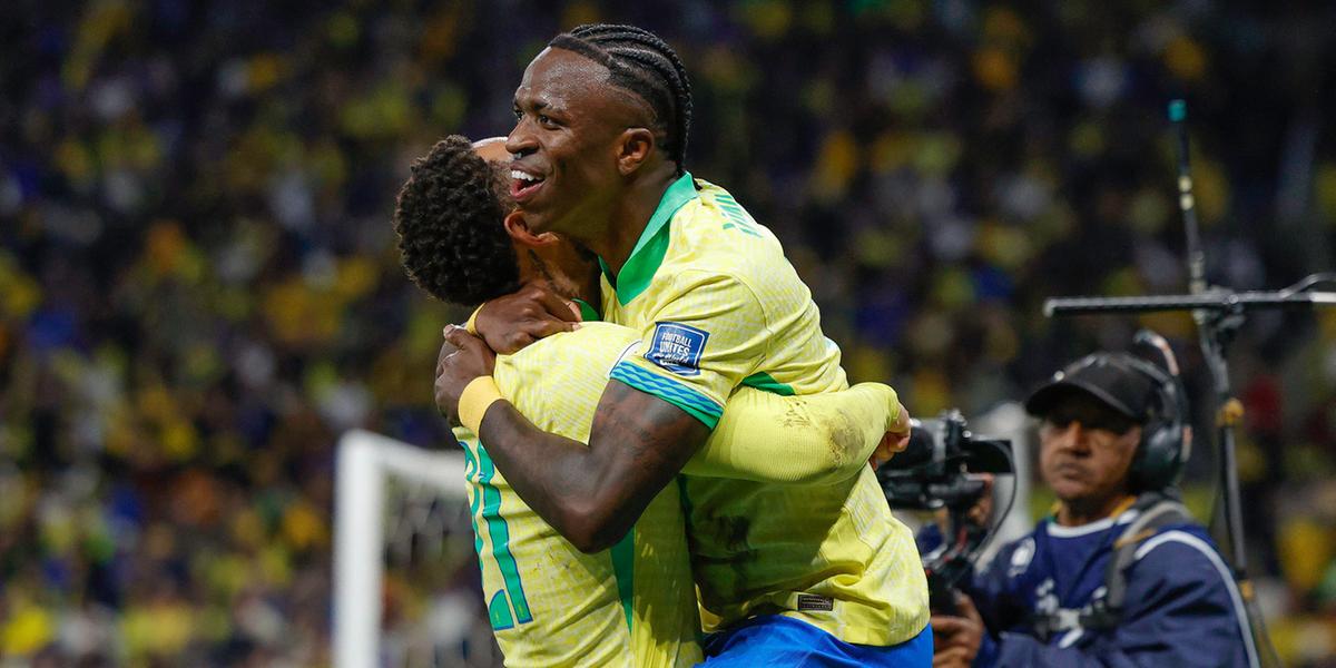 Vinícius Jr marcou o único gol da partida (Foto: @rafaelribeirorio I CBF)
