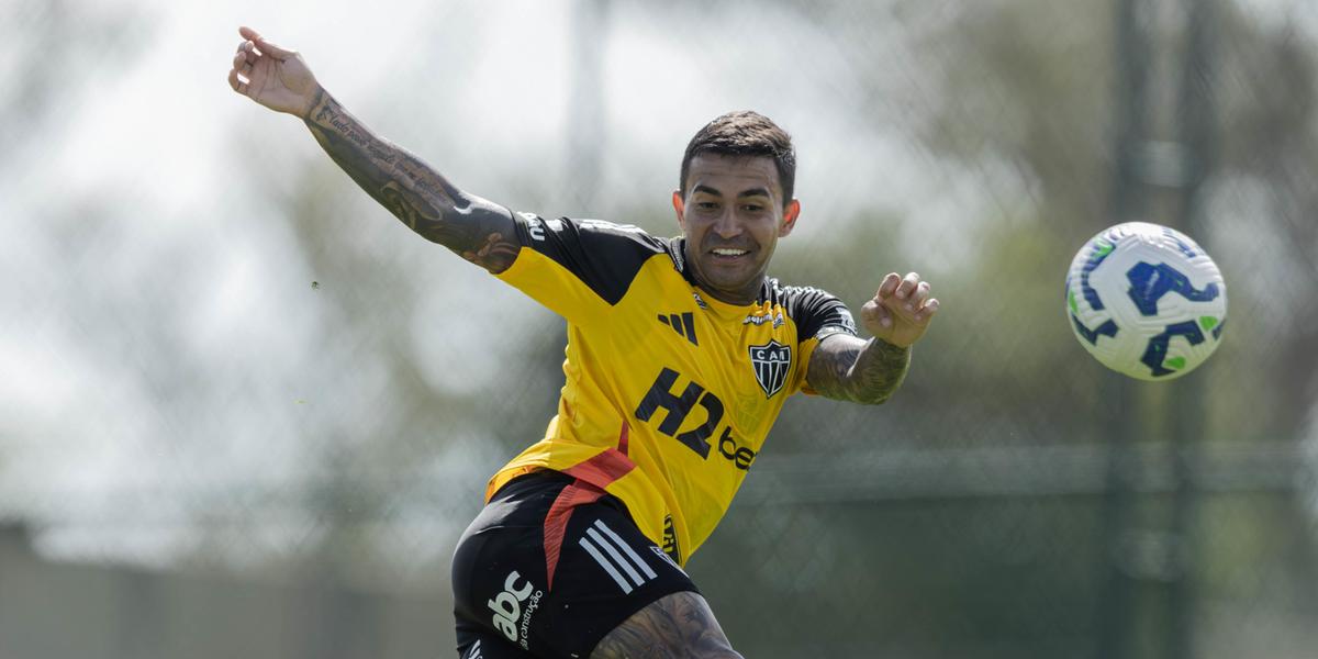 Atacante do Galo vive expectativa pela estreia na equipe (Foto: Pedro Souza / Atlético)