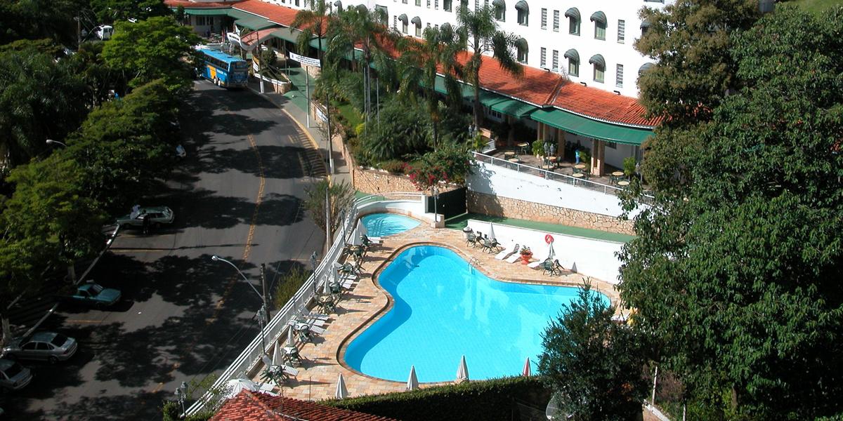 Hotel Monte Real é uma das principais opções de hospedagem para famílias que visitam Águas de Lindóia (Hotel Monte Real / divulgação)