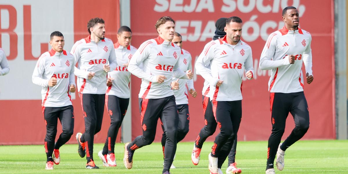 Treino no CT Parque Gigante (Ricardo Duarte/Internacional)