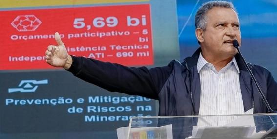“Aqui vai precisar trabalhar muito, comer menos banana com casca e trabalhar bastante pelo povo de Minas”, disse Rui Costa (Ricardo Stuckert / PR)