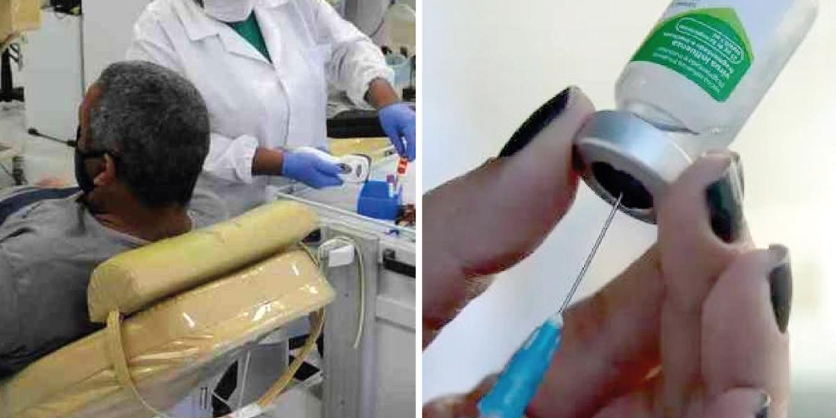 Sábado em BH será dia de doar sangue e se vacinar contra a gripe (Montagem HD / Hemominas / Tomaz Silva - Agência Brasil)