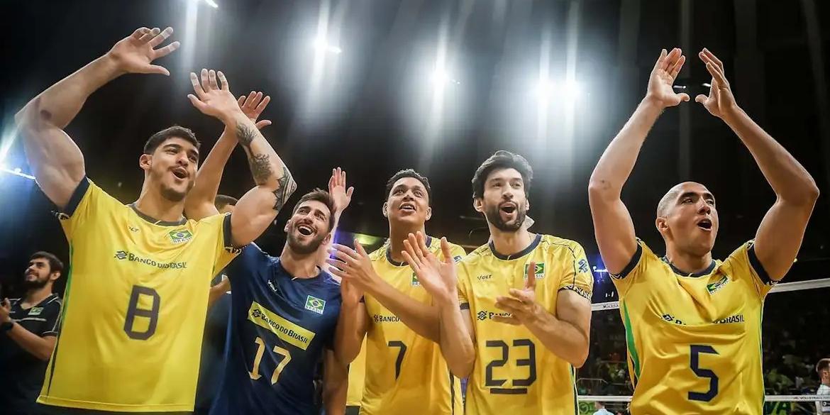 Brasil venceu Eslovênia por 3 sets a 0 na Liga das Nações (Divulgação/ World Volleyball)