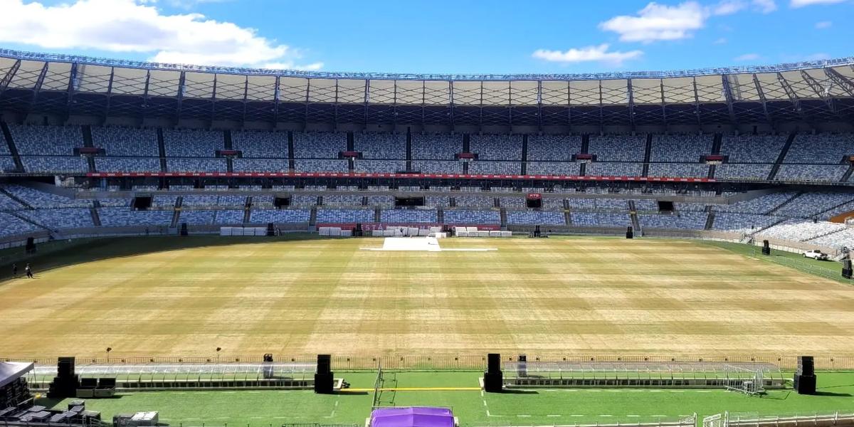 Mineirão inicia plantio da grama de inverno para temporada 2025 (Mineirão/Divulgação)