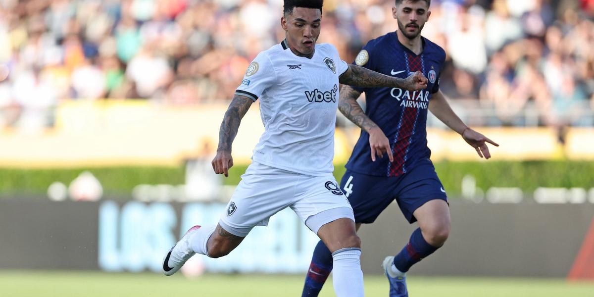 Igor Jesus marcou o gol da vitória do Botafogo diante do PSG no Rose Bowl Stadium, na Califórnia (Vítor Silva/ BFR)
