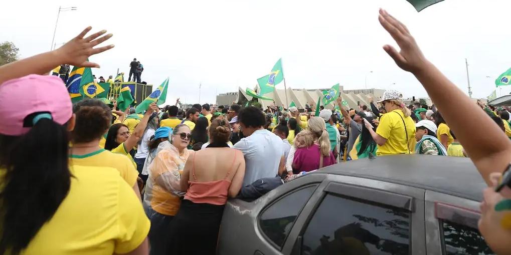 Diego atuou na coordenação da logística do acampamento e participou dos atos golpistas na Praça dos Três Poderes (Valter Campanato/Agência Brasil)