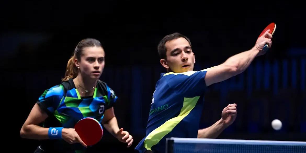 Calderano e Bruna vão à final de torneio na Eslovênia (WTT/Divulgação)