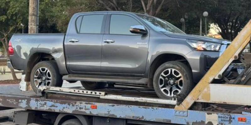 Peritos constataram que a caminhonete apresentava sinais claros de adulteração nos números do chassi e do motor (PCMG / divulgação)