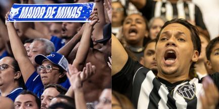 Pesquisa aponta Cruzeiro à frente do Atlético em disputa por maior torcida no Brasil (Montagem / Foto: Gustavo Aleixo-Cruzeiro / Daniela Veiga-Atlético)