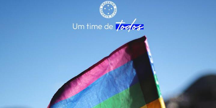 Cruzeiro celebra o Dia do Orgulho LGBTQIA+ (Reprodução / X Cruzeiro)
