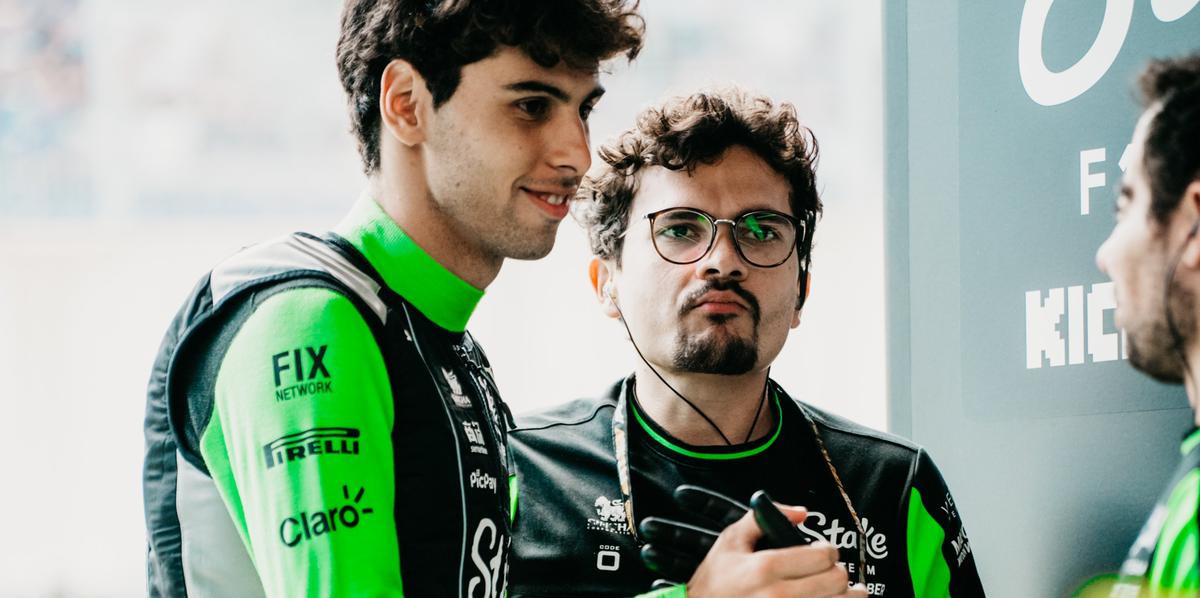Bortoleto lagar entre os dez pela primeira vez na F1 (Reprodução / X Sauber)