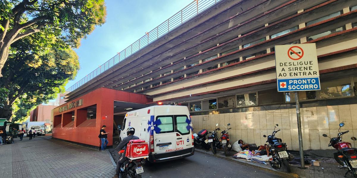 Criança foi levada para o Hospital João XXIII (Maurício Vieira/Jornal Hoje em Dia)