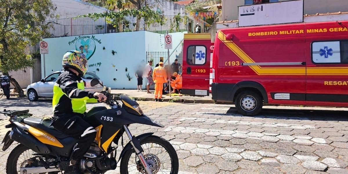 Criança é atropelada ao atravessar faixa de pedestre em BH (Divulgação / Corpo de Bombeiros)