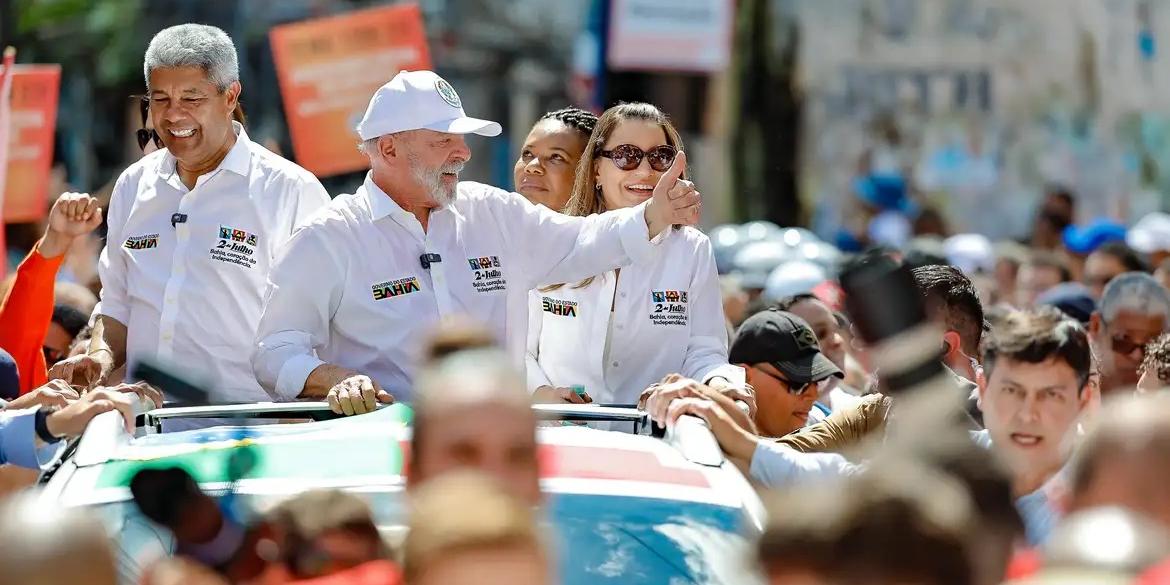 Lula lembrou que a independência do Brasil foi um processo de batalhas populares em diversos estados, consolidada na Bahia. (Ricardo Stuckert/PR)