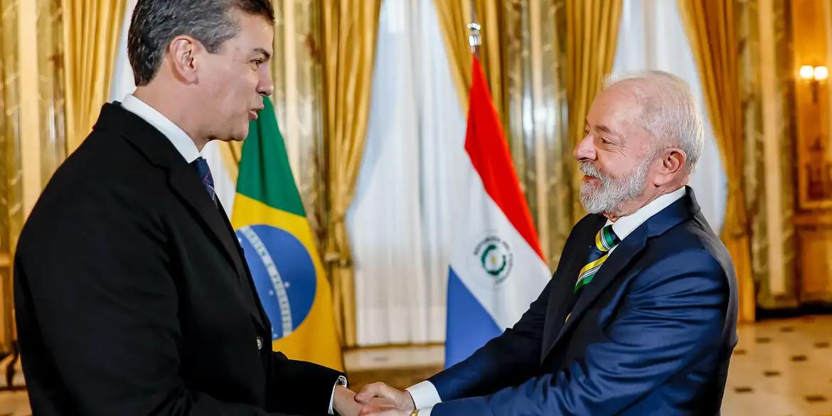 Lula e Santiago Peña (Ricardo Stuckert / PR)