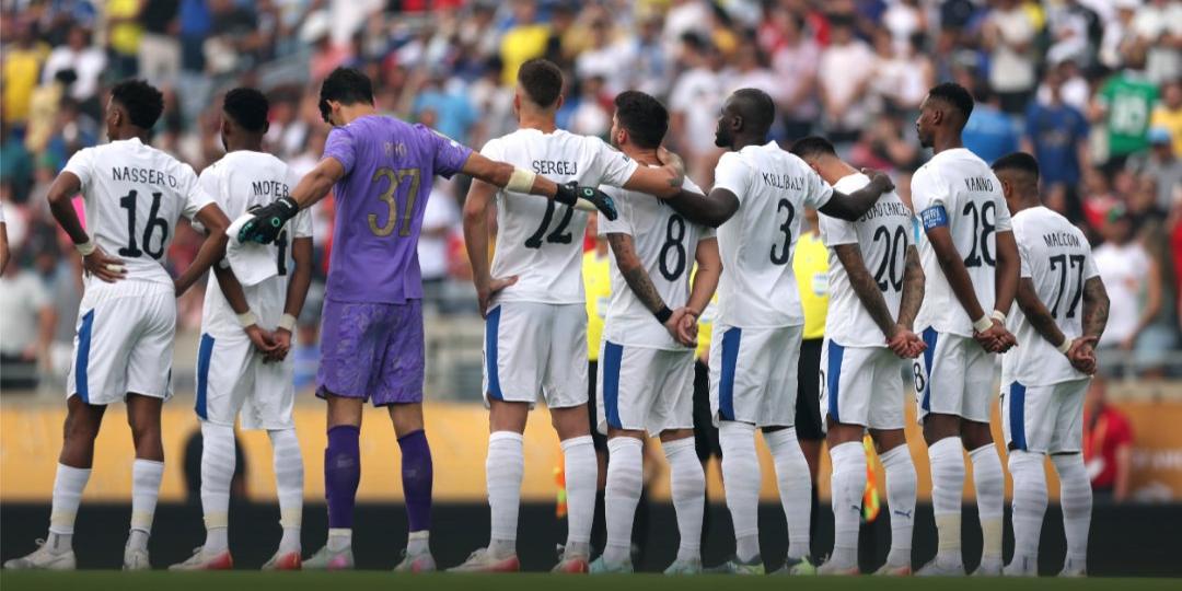 João Cancelo e Rúben Neves se emocionaram durante a homenagem feita a Diogo Jota e seu irmão (X da Copa do Mundo de Clubes)
