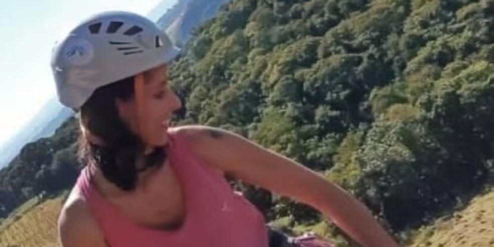 Rapelista morreu ao cair de uma altura de quase 100 metros na Pedra do Elefante, em Andradas, no Sul de Minas (Reprodução/ Redes Sociais)
