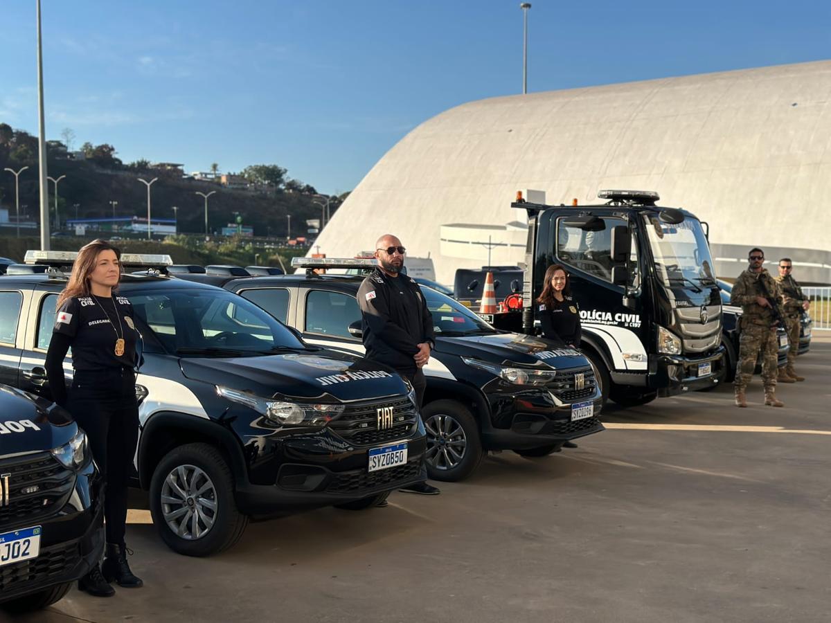 Cidades ganharam novas viaturas da Polícia Civil nesta segunda-feira (7) (Divulgação/ PCMG)
