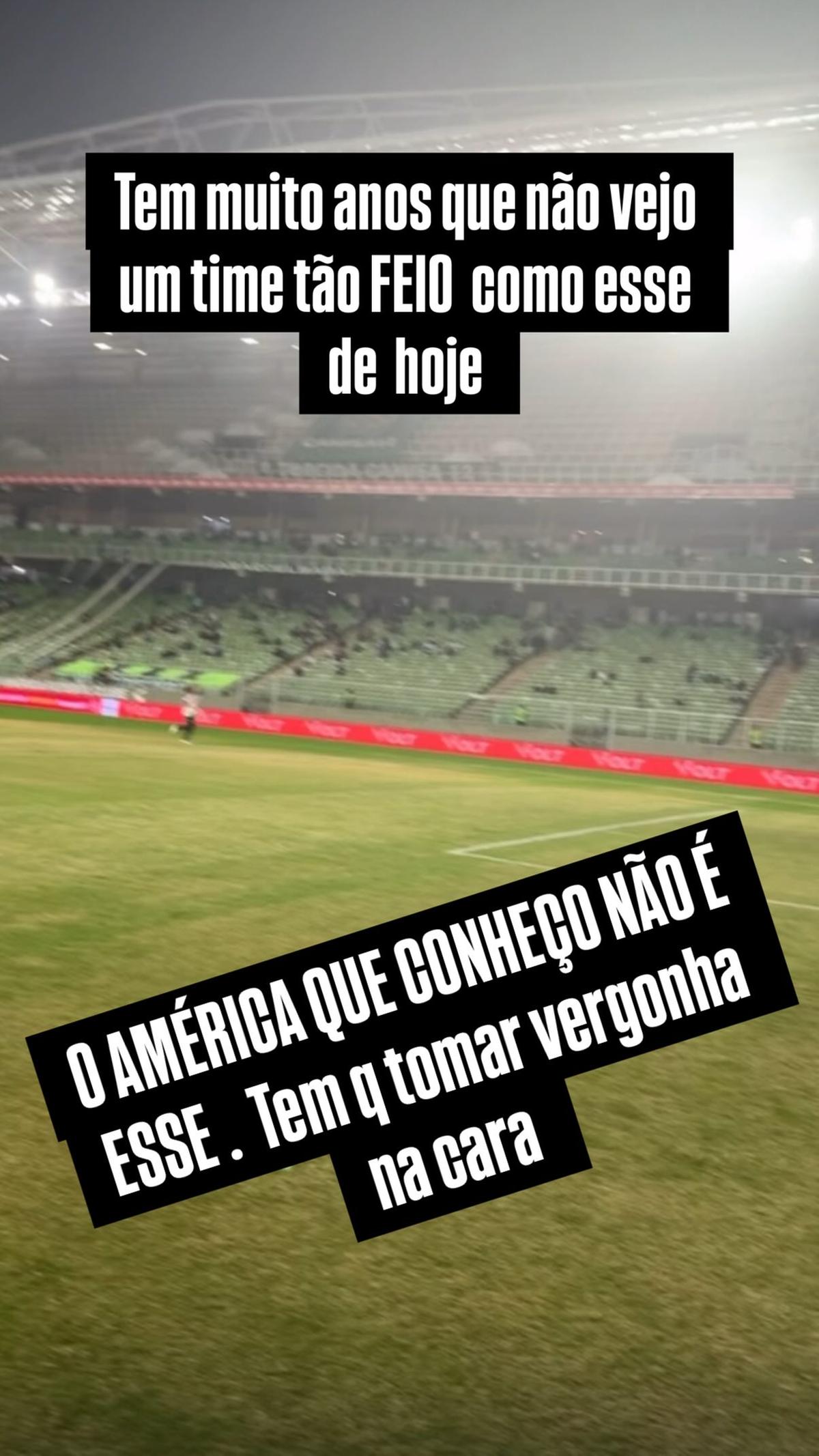 Presidente do América detona time após derrota para o Athletic (Reprodução / Instagram Alencar da Silveira Jr.)