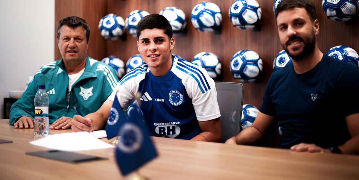 Cauan Baptistella fica no Cruzeiro nos próximos cinco anos (Gustavo Martins/ Cruzeiro)