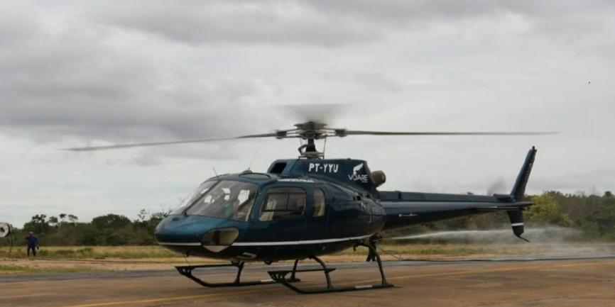 Aeronave Esquilo B2, como na foto acima, fazia remoção de pacientes; cinco pessoas estavam a bordo (Fernando Frazão/Agência Brasil)