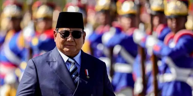 Cerimônia oficial de chegada do presidente da Indonésia, Prabowo Subianto. (Fabio Rodrigues-Pozzebom/Agência Brasil)