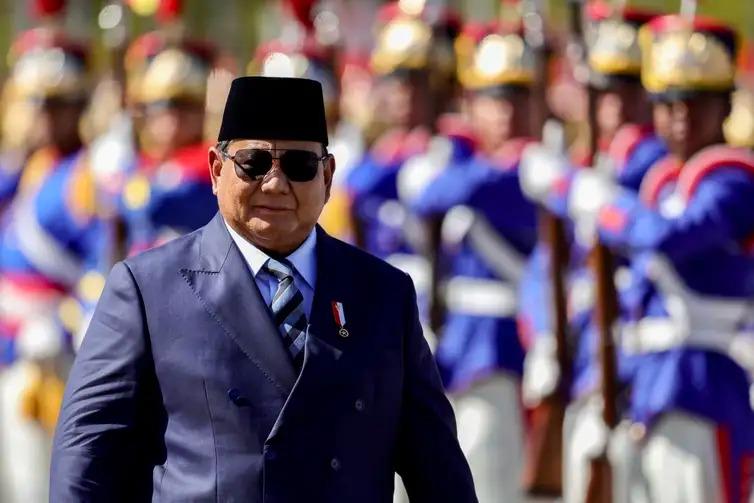 Cerimônia oficial de chegada do presidente da Indonésia, Prabowo Subianto. (Fabio Rodrigues-Pozzebom/Agência Brasil)