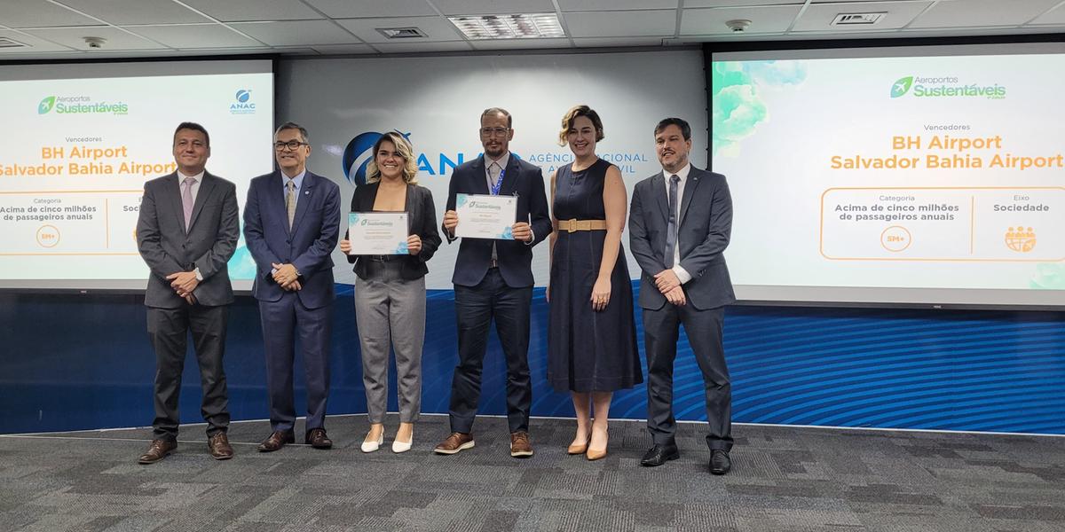 Anac reconheceu as melhores práticas dos operadores aeroportuários brasileiros em meio aos desafios da transição energética e das mudanças climáticas (BH Airport/Divulgação)