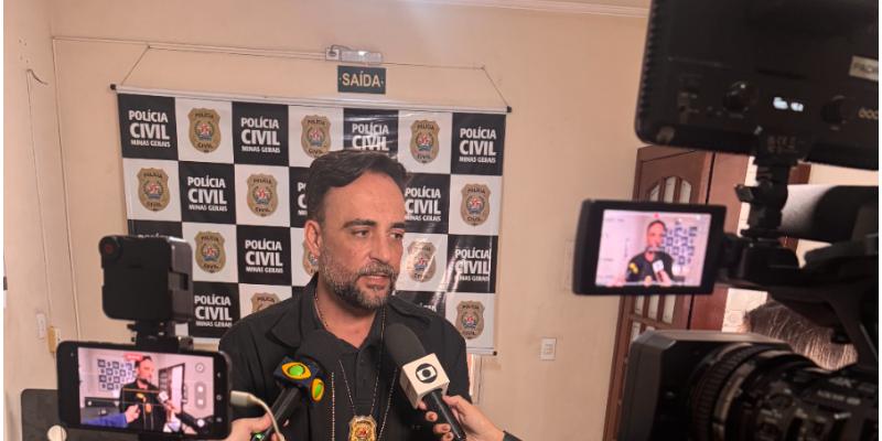 Delegado Diego Nolasco, que coordena as investigações (PCMG/Divulgação)