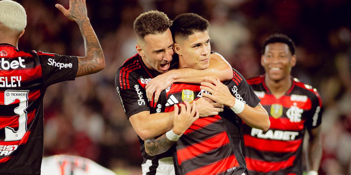 Luiz Araújo marca golaço em vitória do Flamengo sobre o São Paulo (Adriano Fontes/Flamengo)