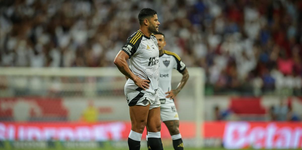 Hulk lamenta derrota para o Bahia em duelo que ele entrou para a história dos artilheiros do Galo (Pedro Souza /Atlético)