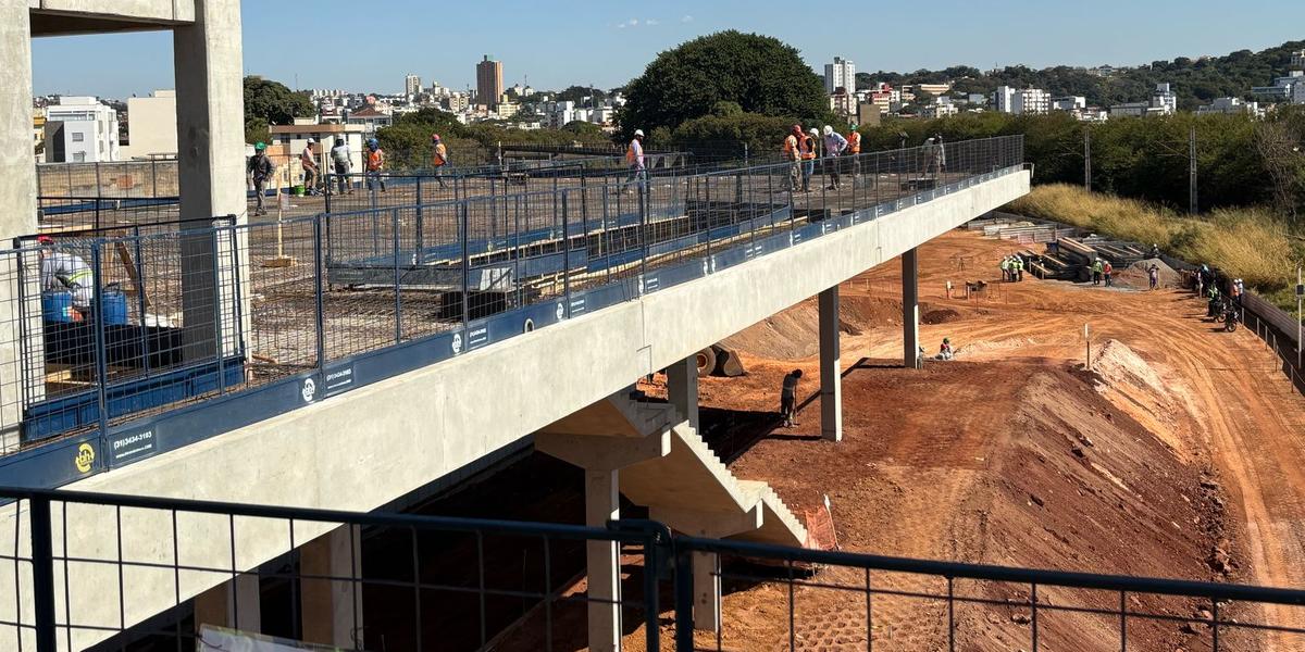 Obras na Estação Nova Suíça devem ser entregues até junho de 2026 (Bernardo Haddad/ Hoje em Dia)