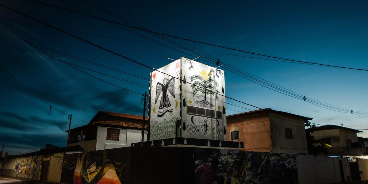 Murais pintados em Montes Claros, na primeira edição do projeto (Natália Hare/divulgação Floriano Comunicação)