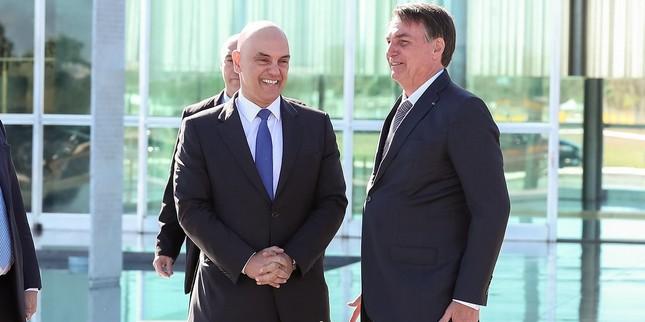 Ministro Alexandre Moraes determinou uma série de medidas cautelares contra o ex-presidente Jair Bolsonaro (Marcos Corrêa/PR)