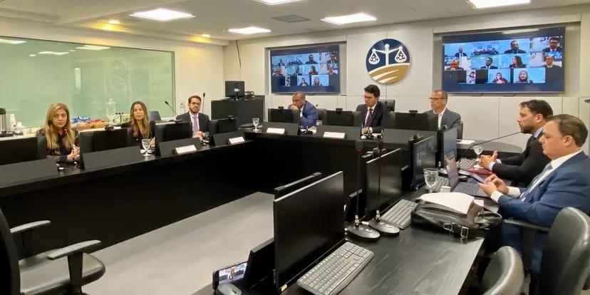 Leila Pereira no STJD (Site do STJD)