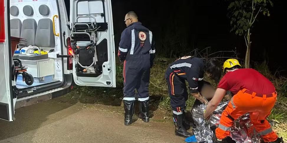 Vítimas foram levadas ao hospital de Ituiutaba conscientes (Corpo de Bombeiros/Divulgação)