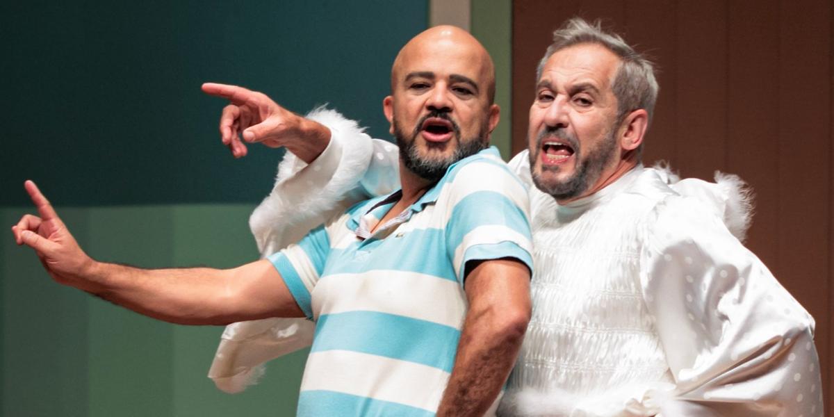 Ilvio Amaral e Maurício Canguçú continuam no elenco da comédia que celebra 27 anos nos palcos (Pedro Vale)