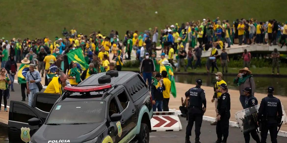 Ele afirmou que a Polícia Militar do Distrito Federal (PMDF)  descumpriu o combinado em planejamento prévio, que foi realizado para proteger justamente os prédios públicos que acabaram sendo depredados na Praça dos Três Poderes (Joedson Alves/Agencia Brasil)