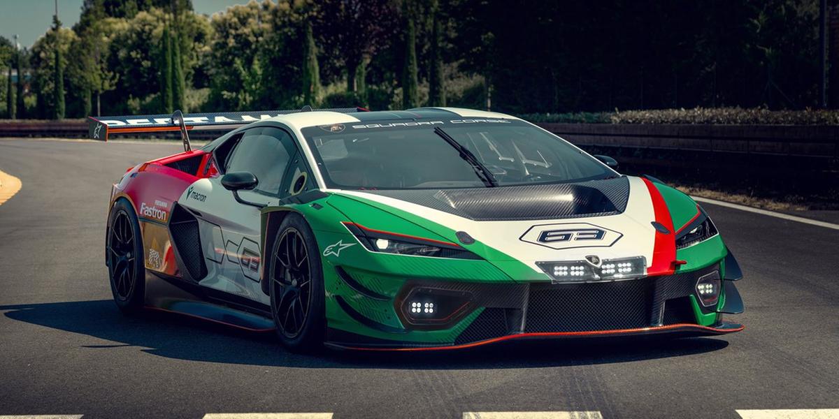 Lamborghini Temerario foi totalmente modificado para se adequar ao regulamento GT3 da FIA (Lamborghini/Divulgação)