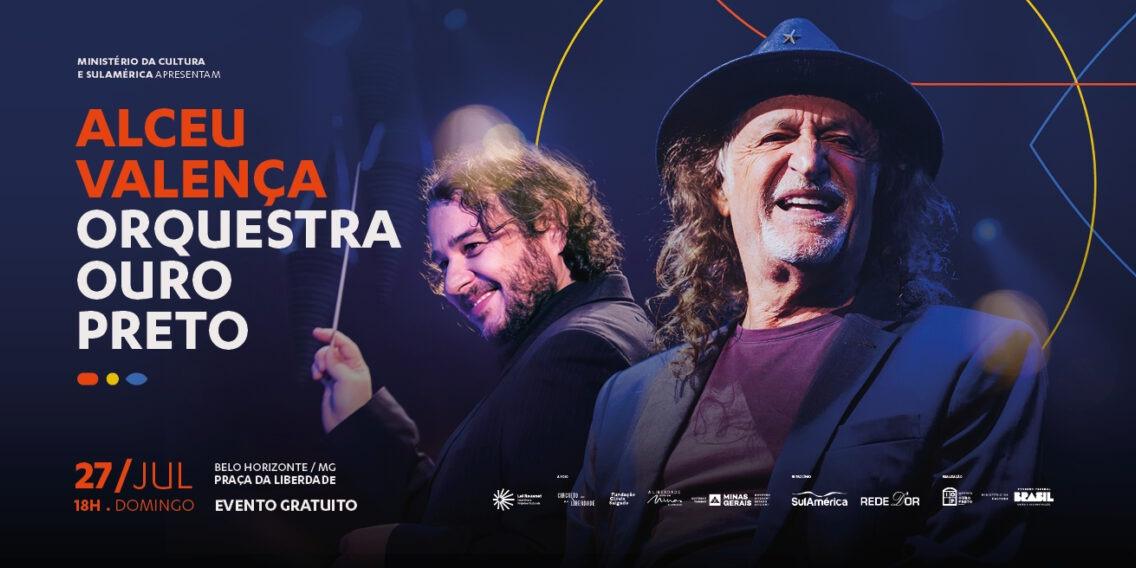 Parceria entre Alceu Valença e a Orquestra Ouro Preto teve início em 2012 e se consolidou com os álbuns Valencianas e Valencianas II  (Divulgação/Orquestra Ouro Preto)