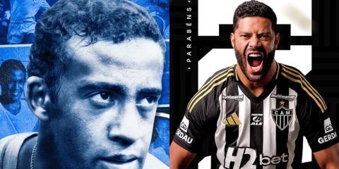 Dirceu lopes e Hulk fazem aniversário no mesmo dia (Reprodução: X do Cruzeiro e do Atlético)