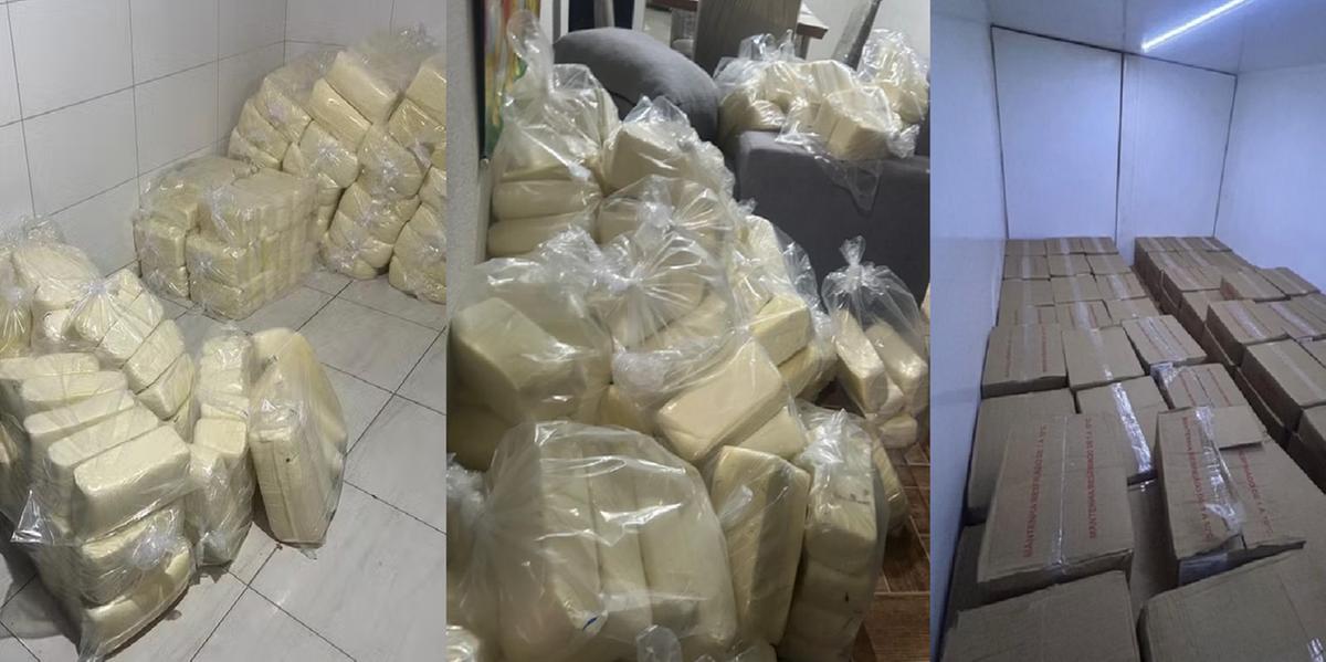 Produto seria levado para o Espírito Santo (PMMG/Divulgação)
