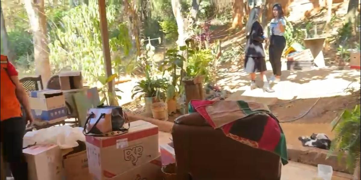 Famílias começaram a ser evacuadas na manhã desta terça-feira (29) (Arquivo Pessoal)