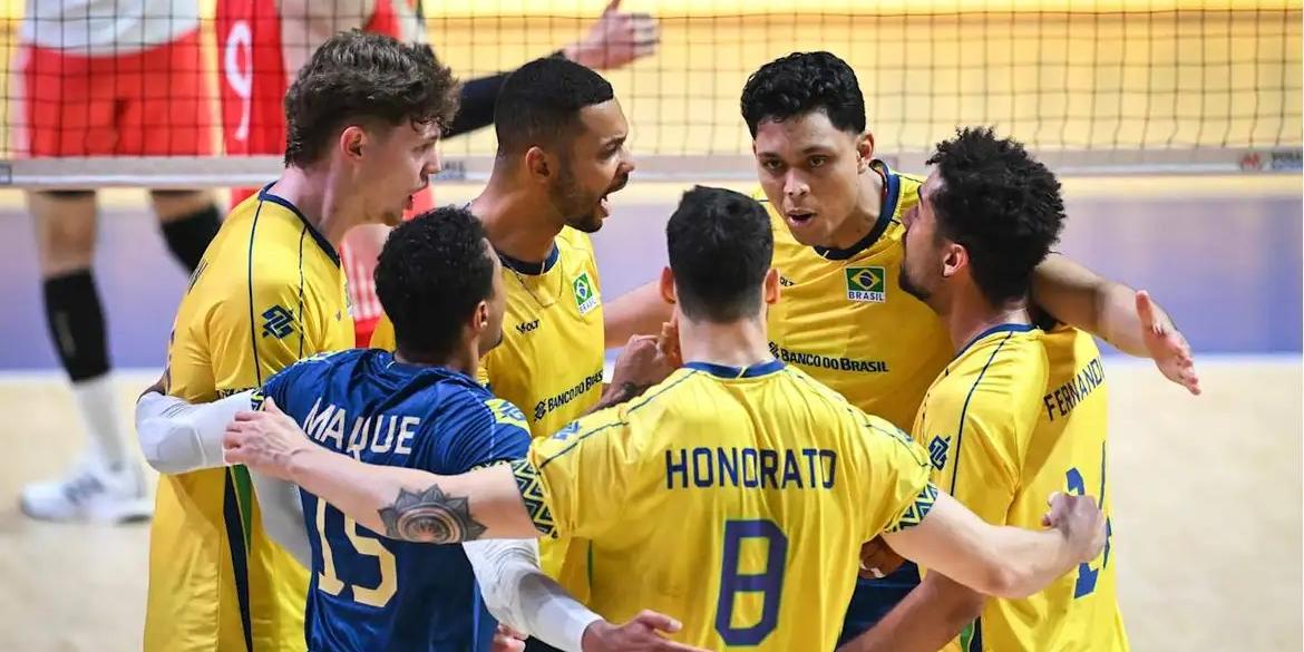 seleção Brasileira venceu a China de virada (Divulgação/ Volleyball World)