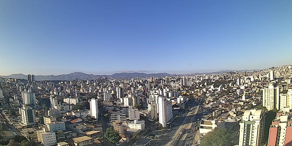 Céu amanheceu claro em BH (Clima ao Vivo/Reprodução)