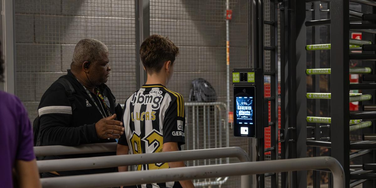 Torcedor do Galo que quiser ver a partida terá que fazer o cadastro da biometria facial (Divulgação: Atlético)