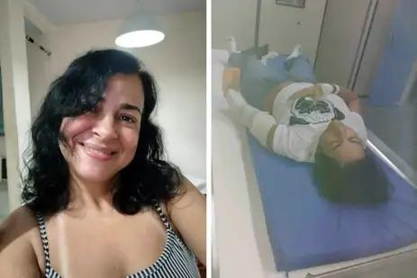 Laura Maria de Oliveira sofreu acidente de moto no início do ano passado (Laura Maria de Oliveira/Arquivo Pessoal)